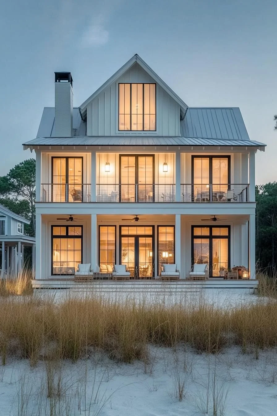 A Gabled Home With Coastal Glamour