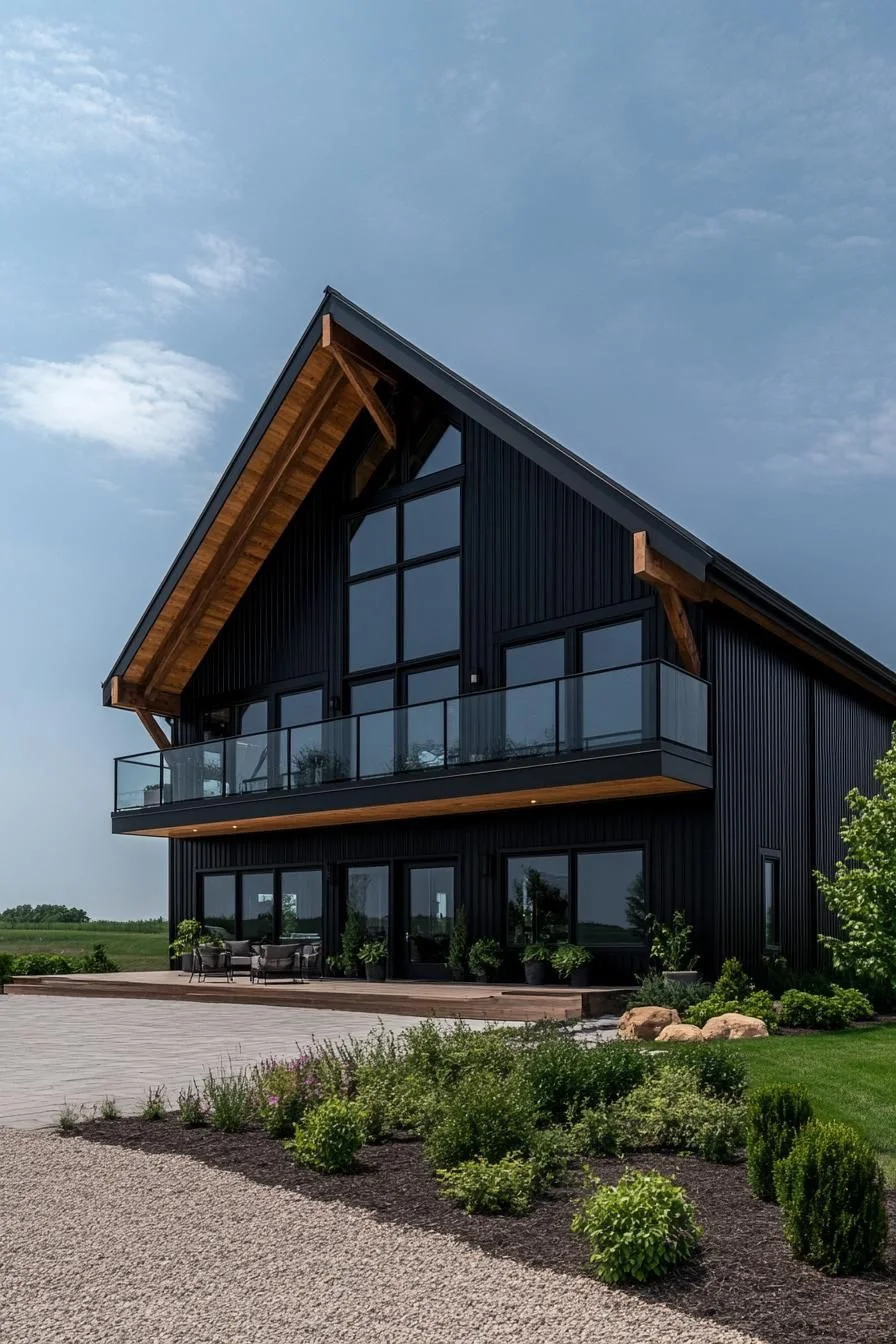 Sleek Barn Home Set Beneath Open Sky