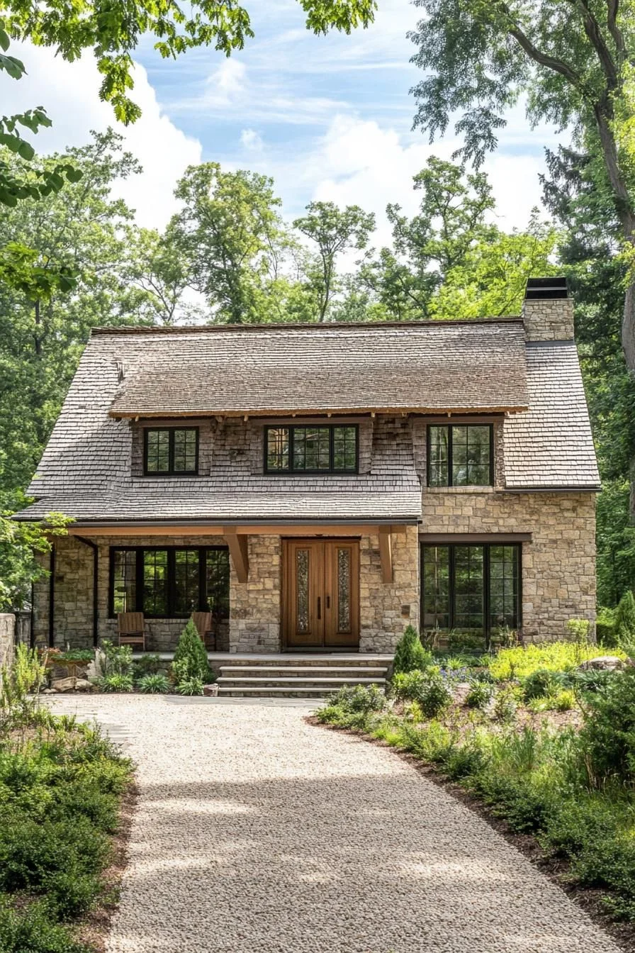 A Cottage Topped With Charming Shingles