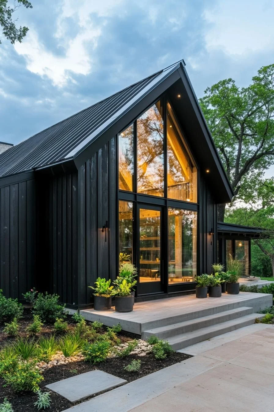 A Scandinavian Modern Retreat with a Darker Palette
