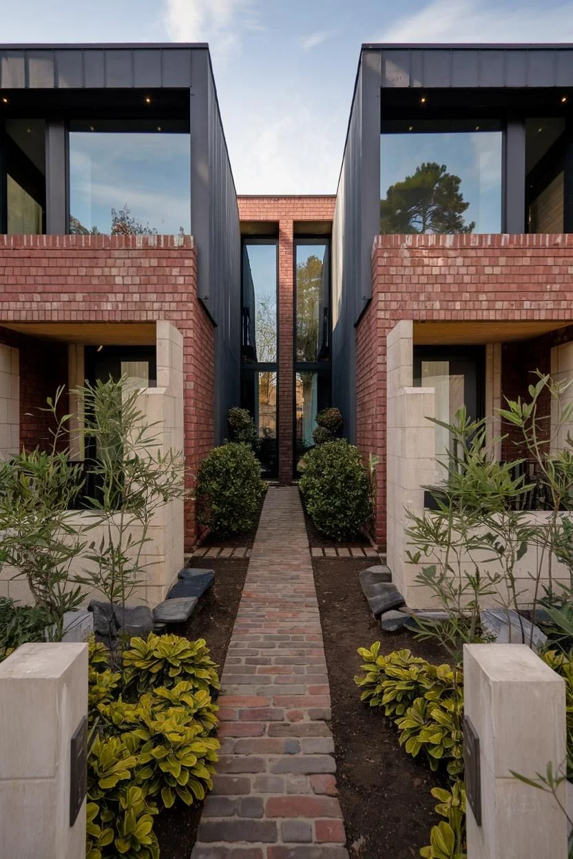 Brick Duplex Boulevard Design
