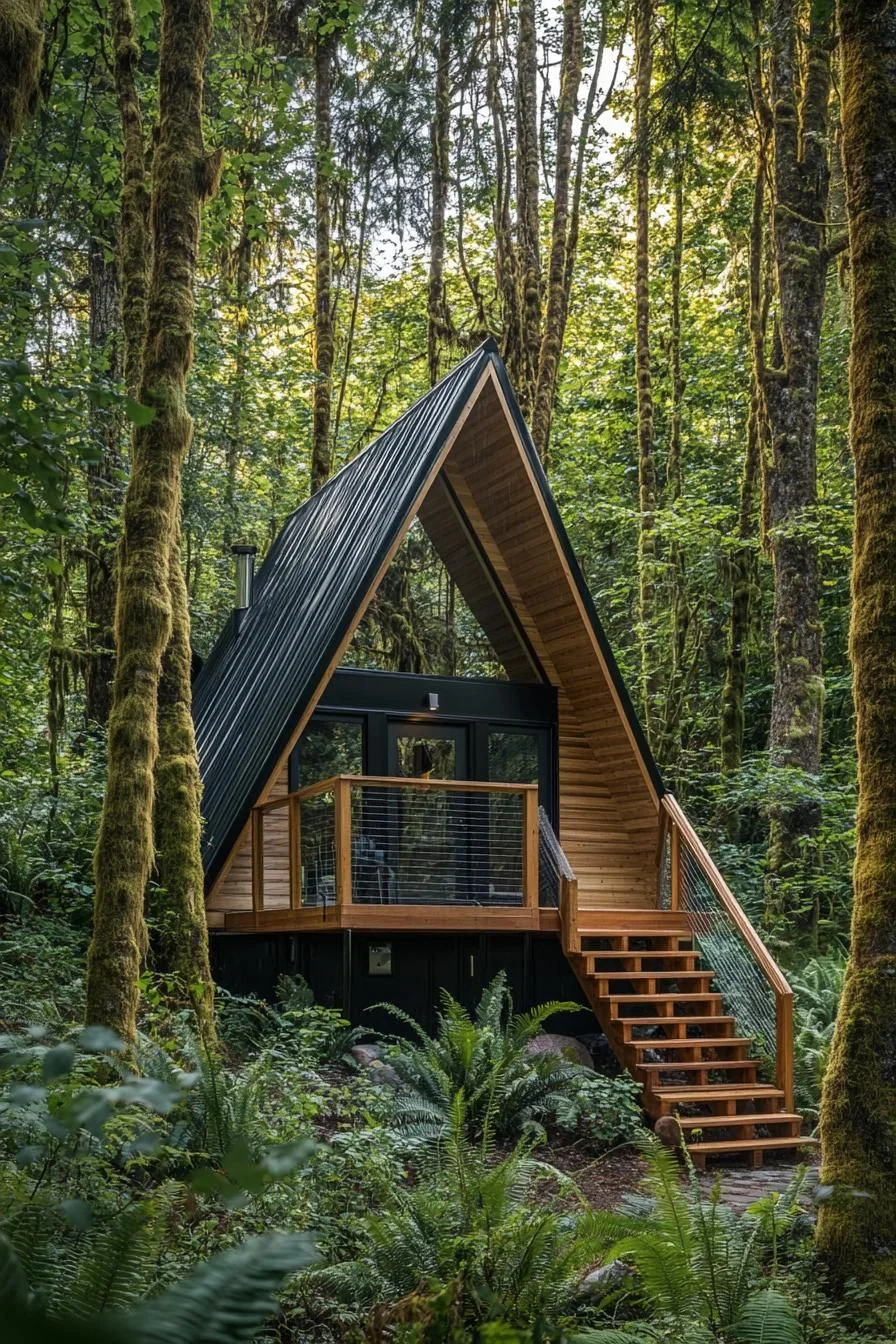 A Forest A-Frame That Feels Like Paradise