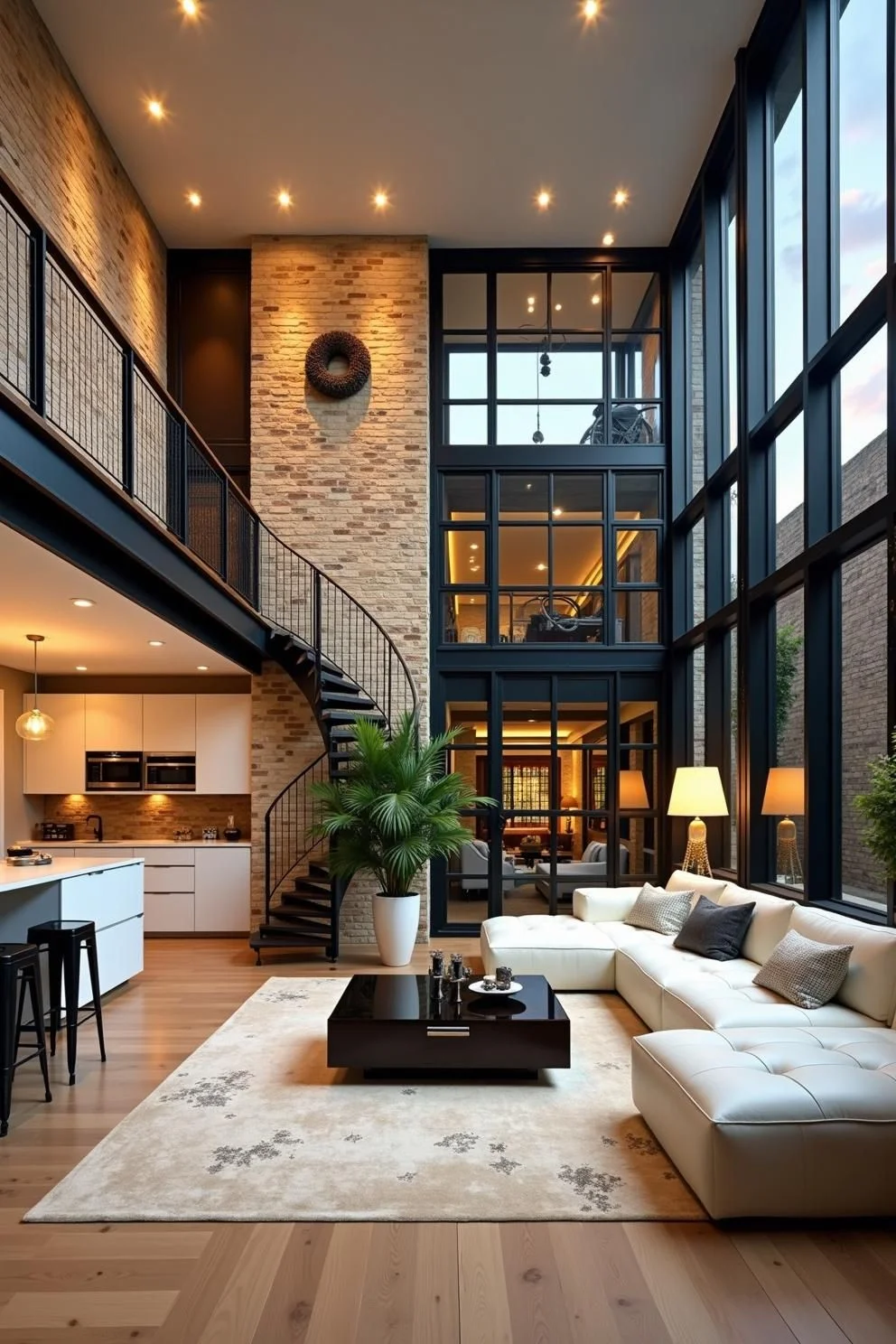 Steel and Sunlight in Loft Design