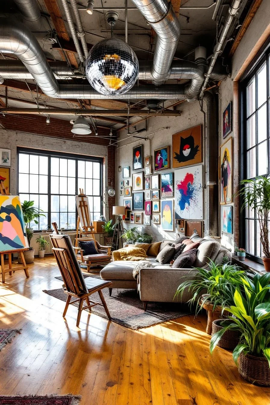 A Colorful Industrial Creative Space