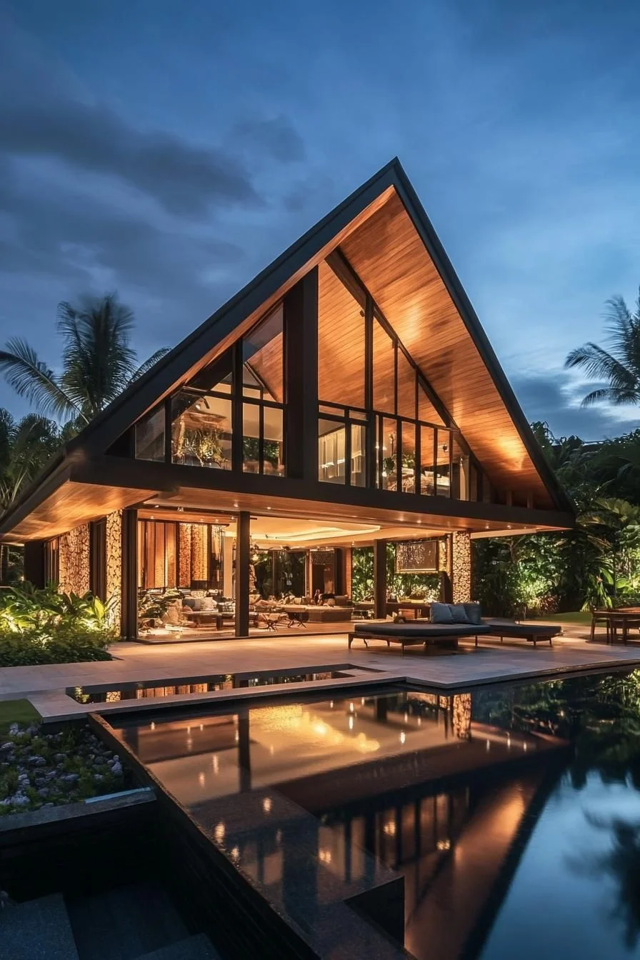 A Starlit Thai Retreat with a Peaked Roof