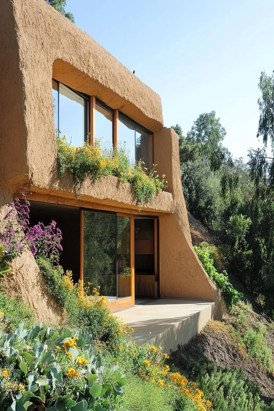 A Hillside Hugger Made of Eco Clay