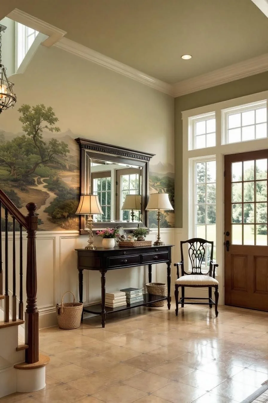 Classic Murals in Colonial Sunlight