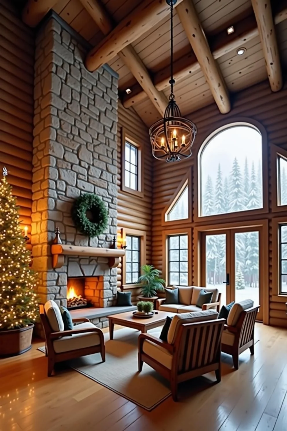 A Pine-Scented Hearthside Retreat