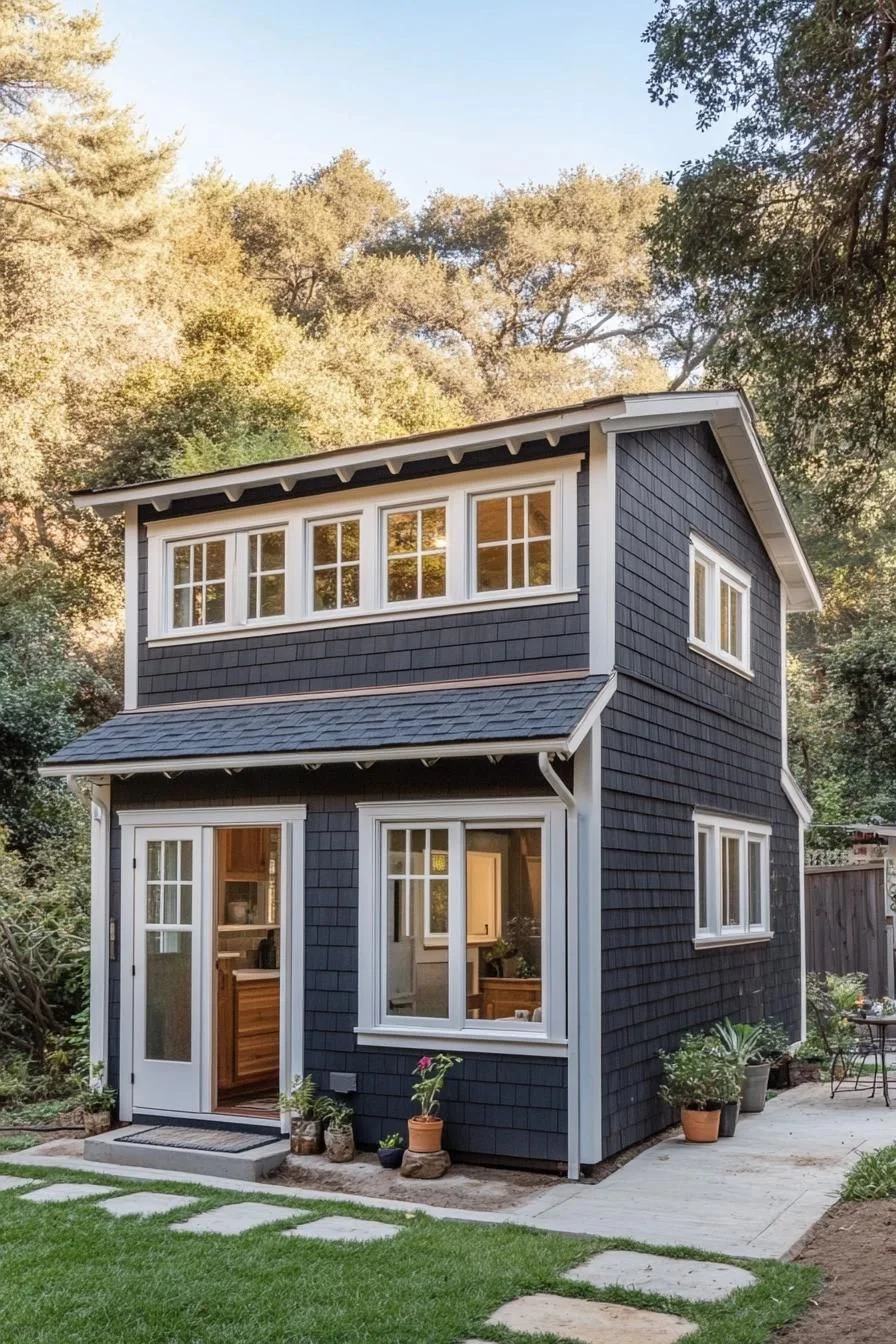 58) A Cozy Blue Shingled Nest