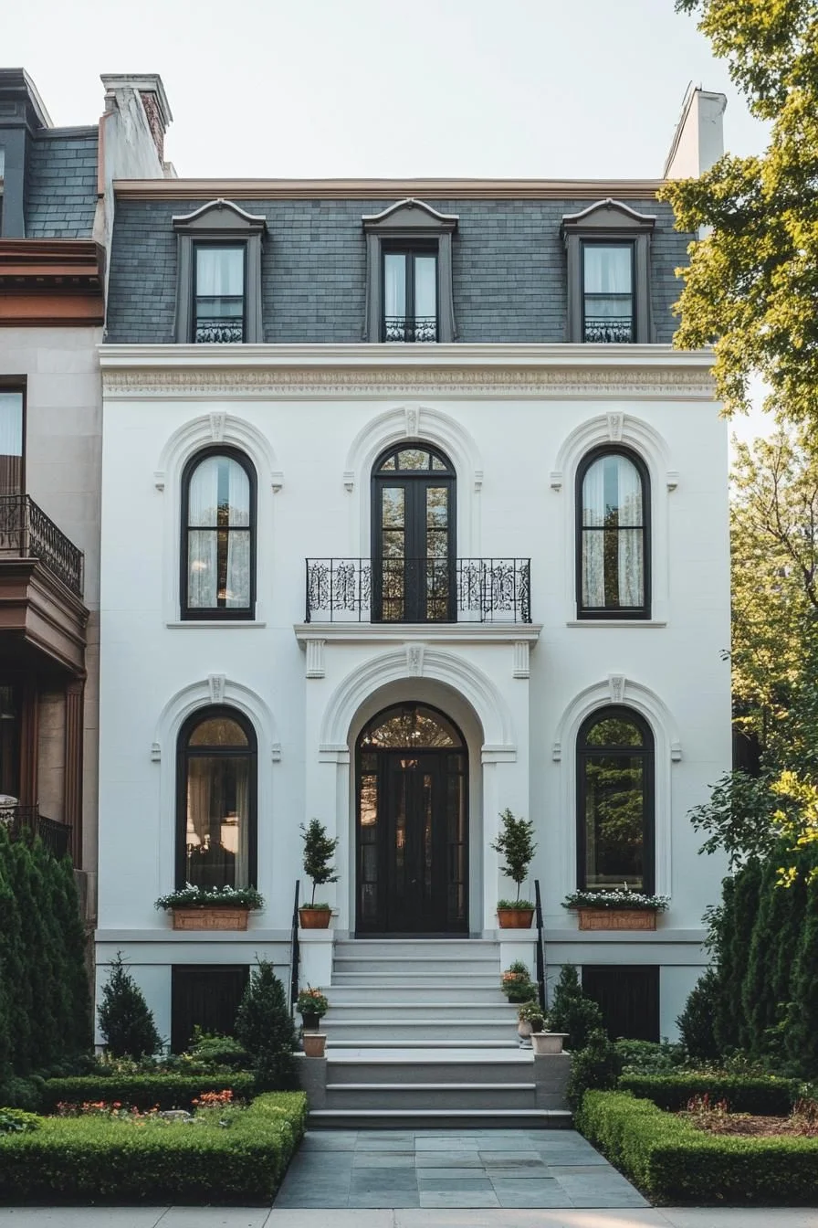 Neoclassical Charm and Morning Coffee