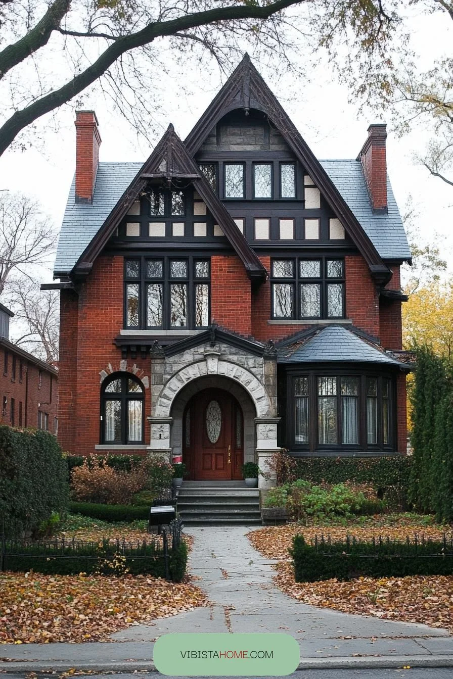 Brick Chimera in Gothic Style