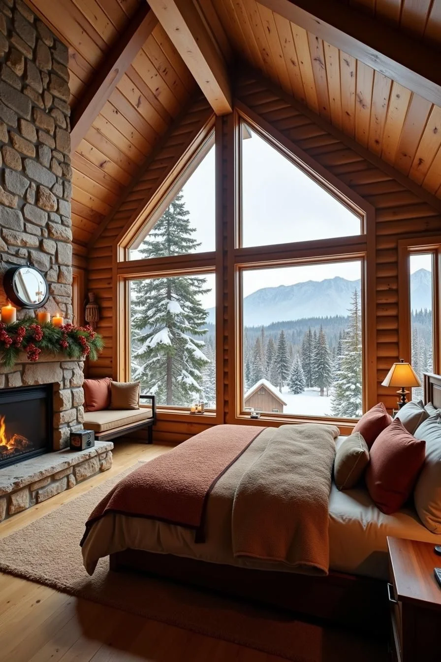 Cozy Comfort Inside a Log Cabin