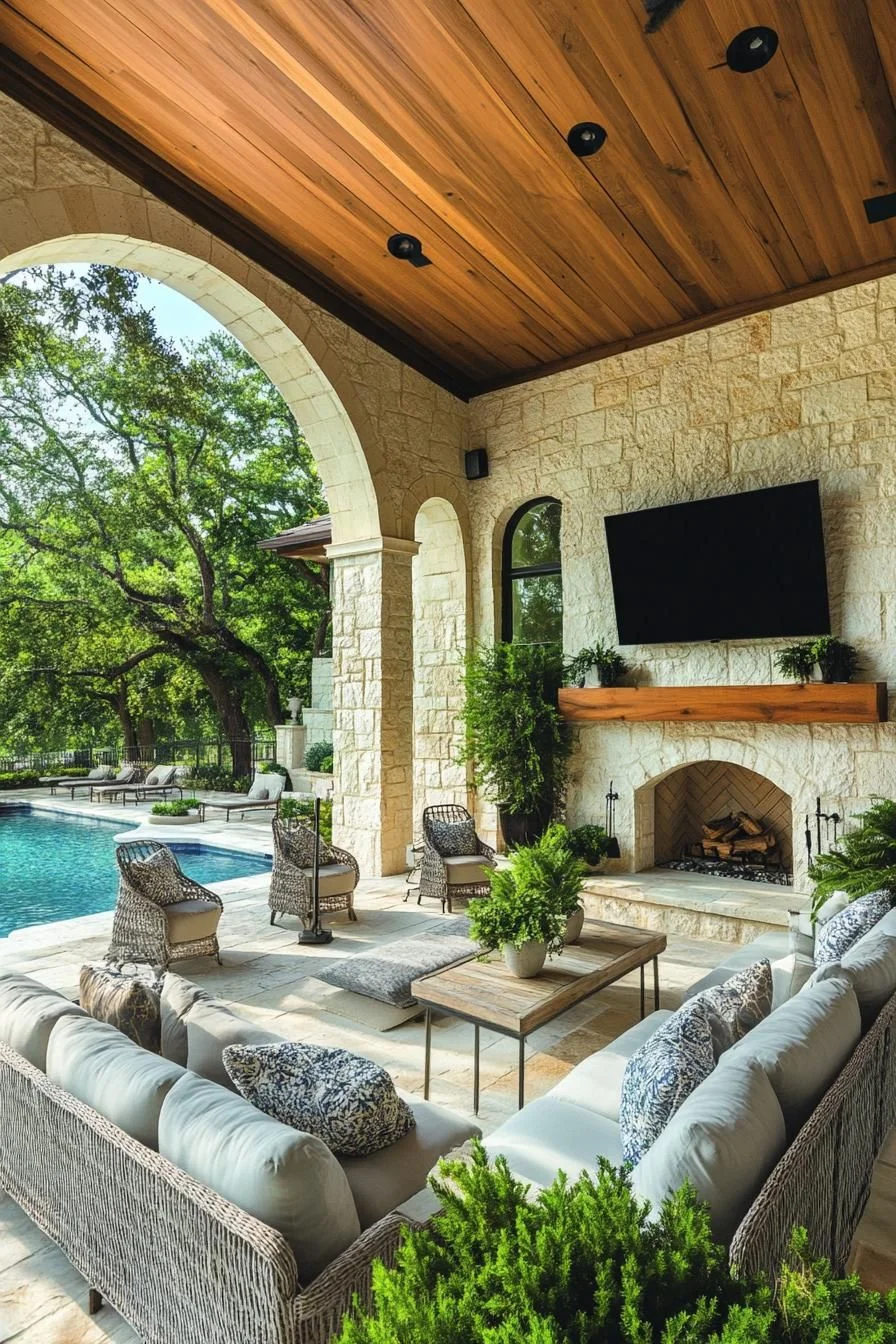 Alfresco Bliss: A Poolside Patio Paradise