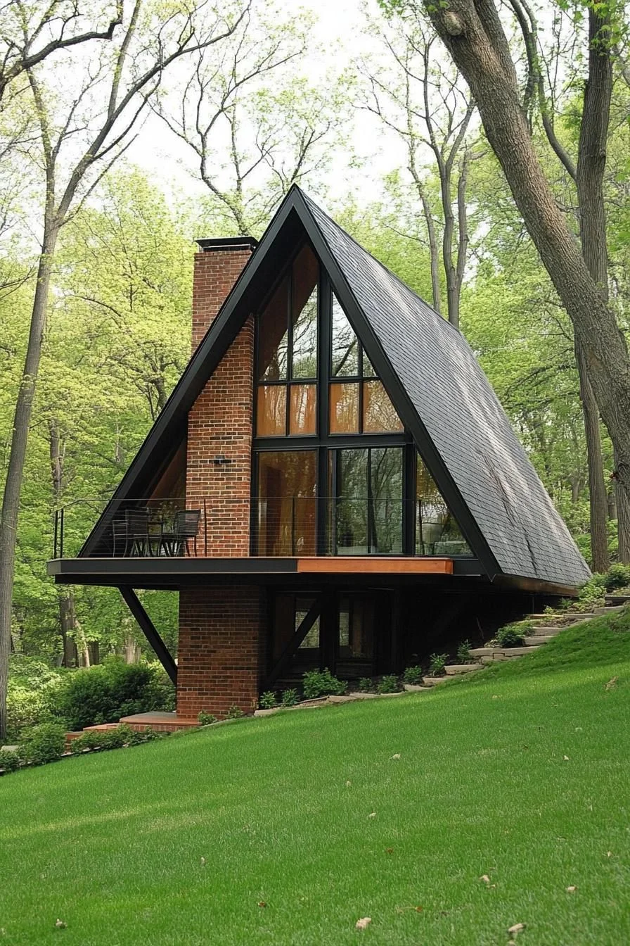 Cozy Forest A-Frame Retreat