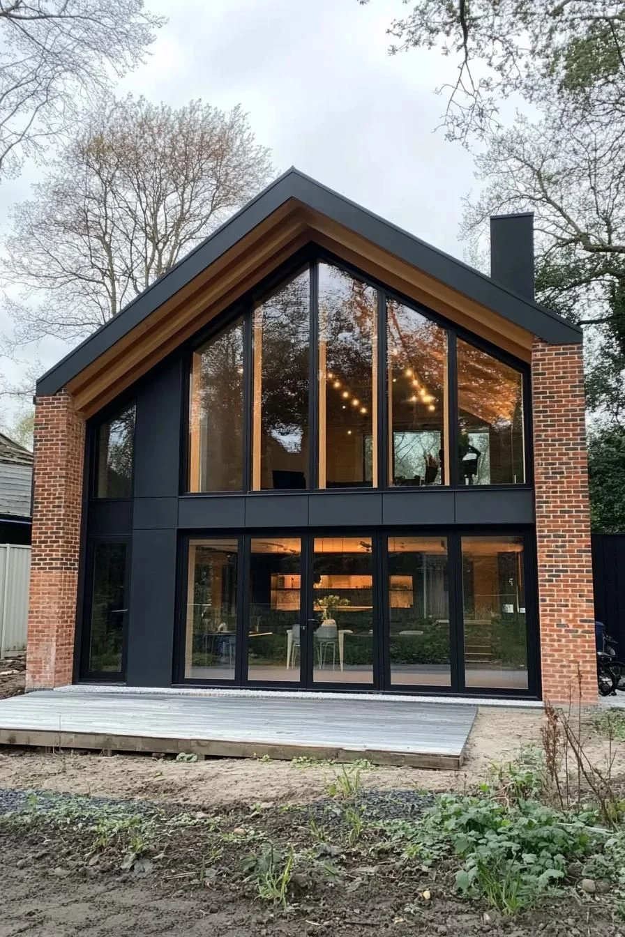 Brick and Timber Gable House Design
