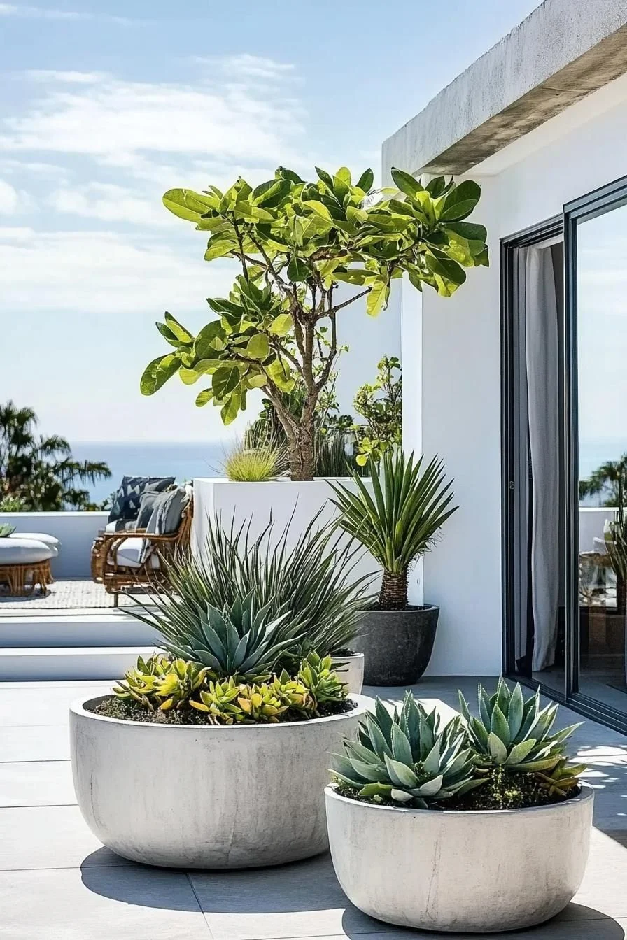 Minimalist Outdoor Oasis Layout