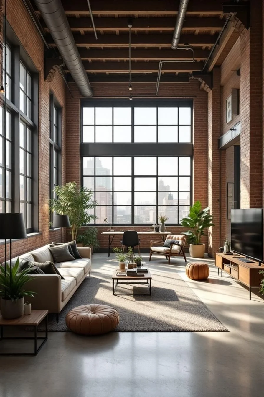 An Urban Brick Loft Oasis
