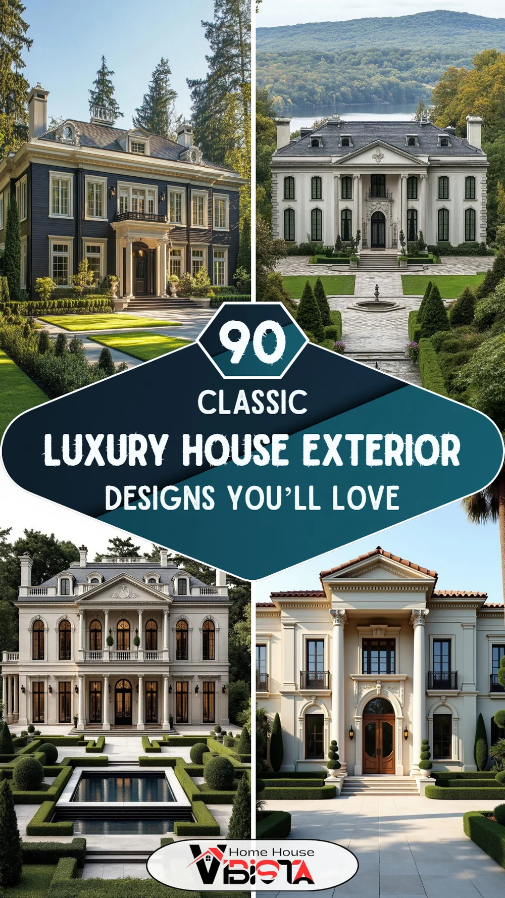 90 Classic Luxury House Exterior Designs You’ll Love