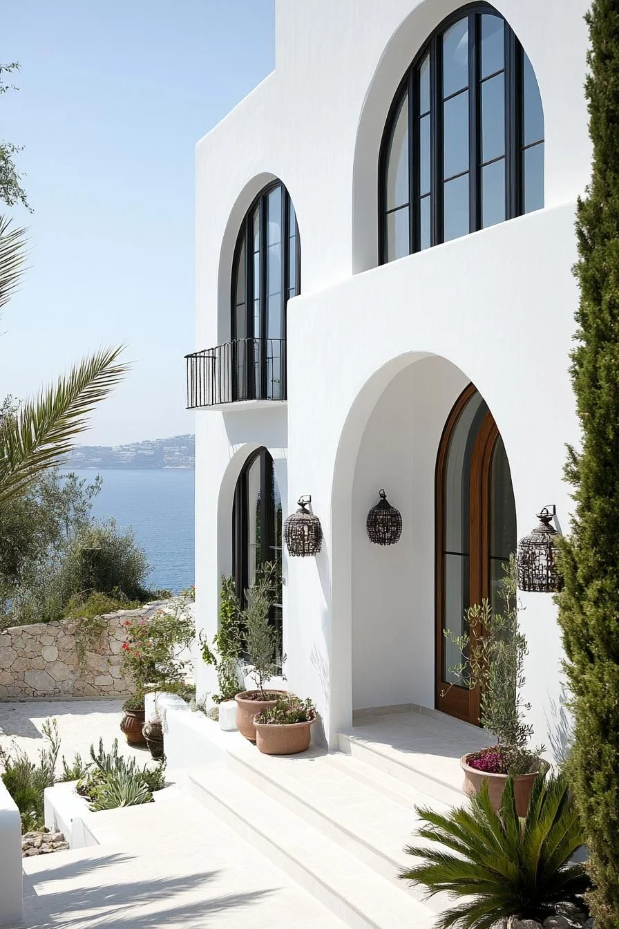 An Elegant Coastal Home Built on Archways