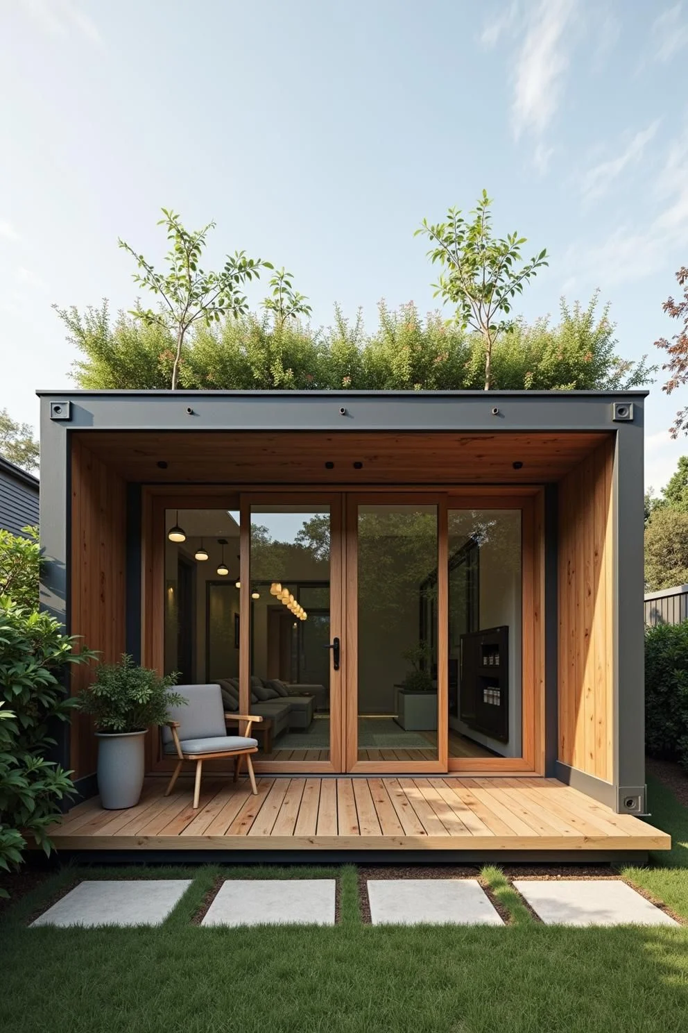 A Hidden Hut Topped With a Green Roof