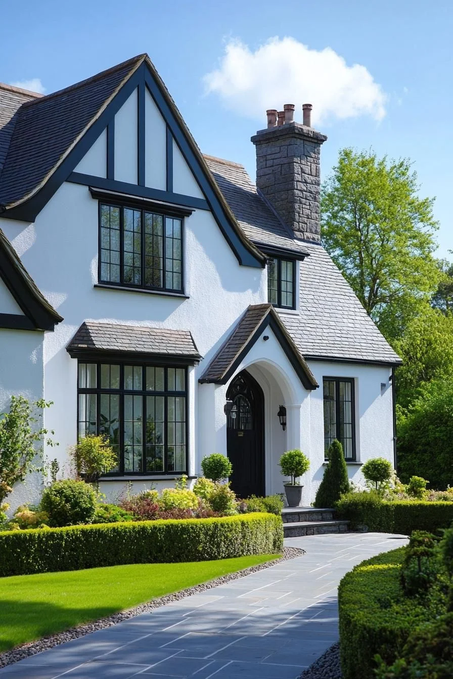 Classic White Manor Full of Character