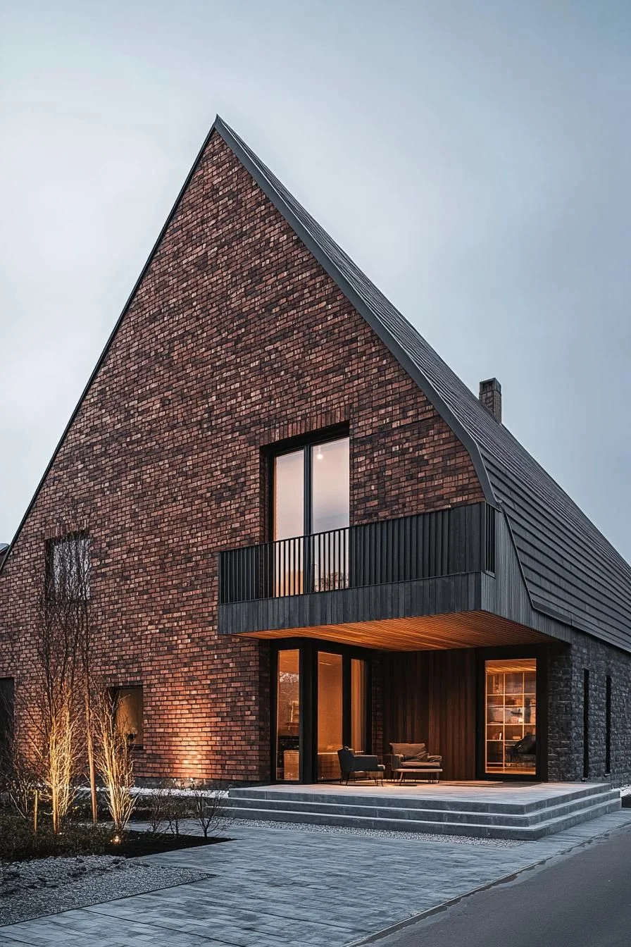 Gabled Roofline in Brick