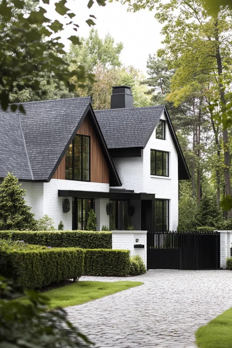 Timber Details Meet Modern Tudor Style