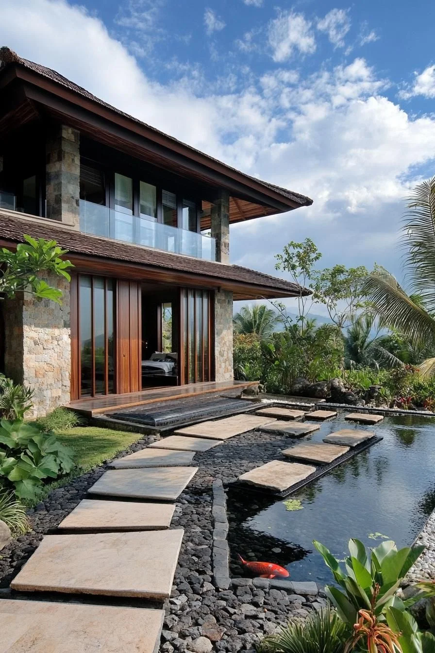 Stone Pathway to Paradise: A Zen Bali Bungalow