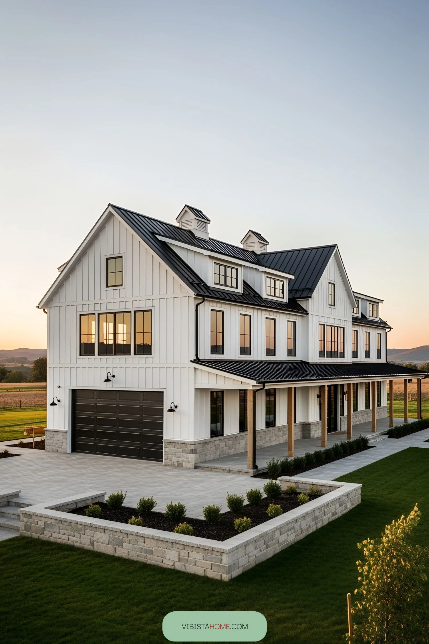 Stylish White Barn House With Rustic Roots