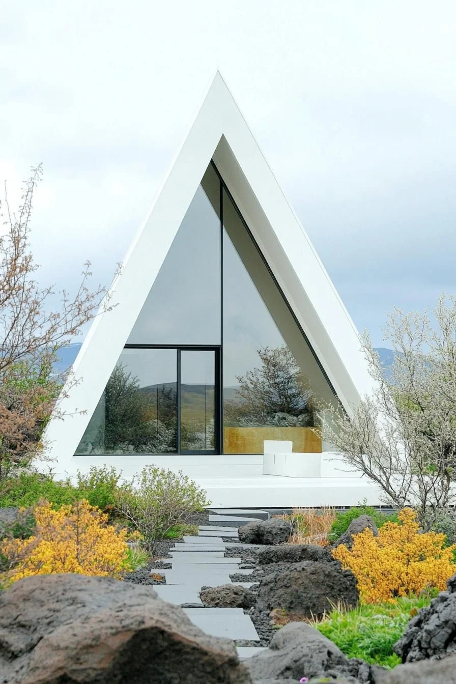A Triangular Retreat in Scandinavian Modern Style