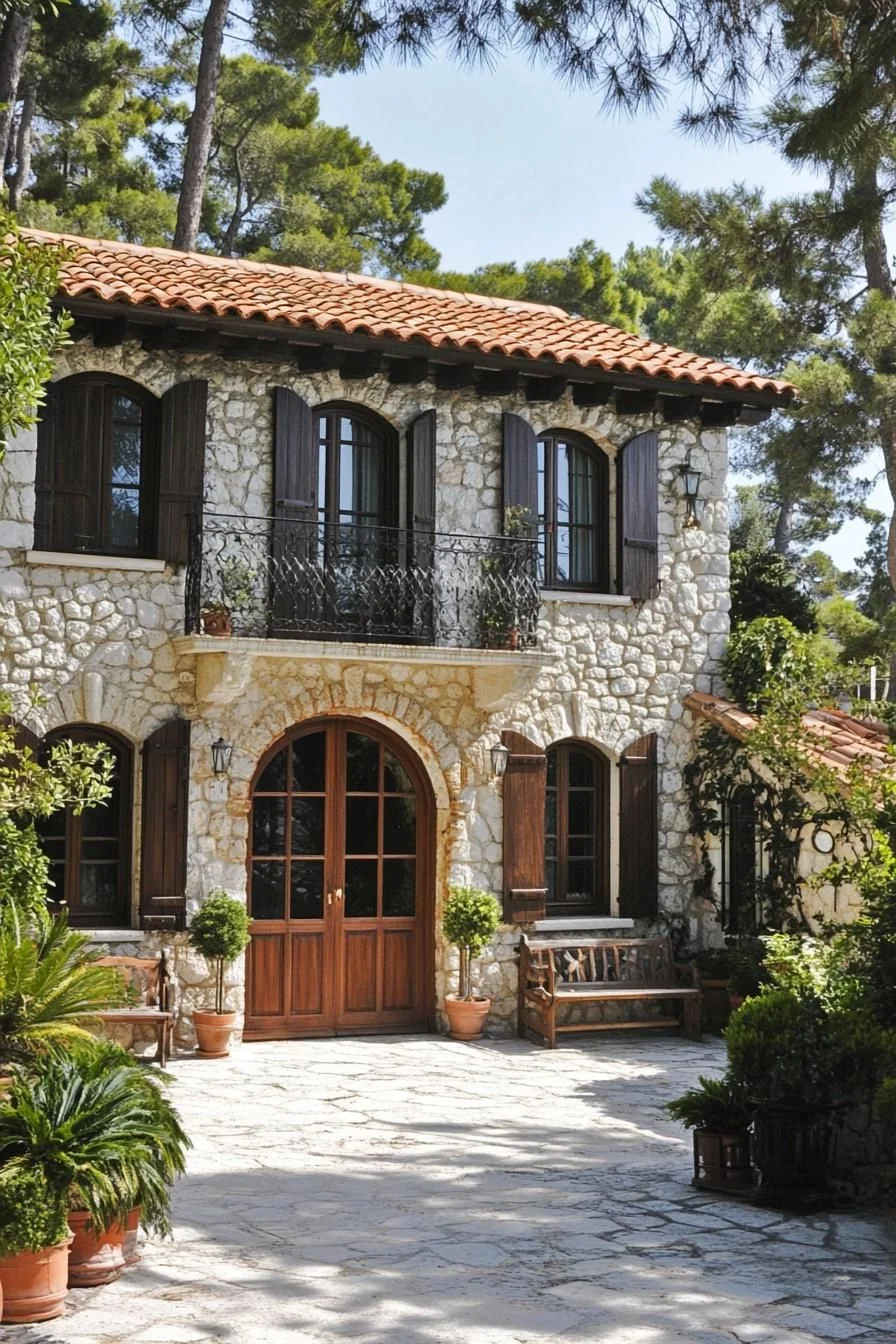 A Quiet Stone Villa Warmed by Sunbeams