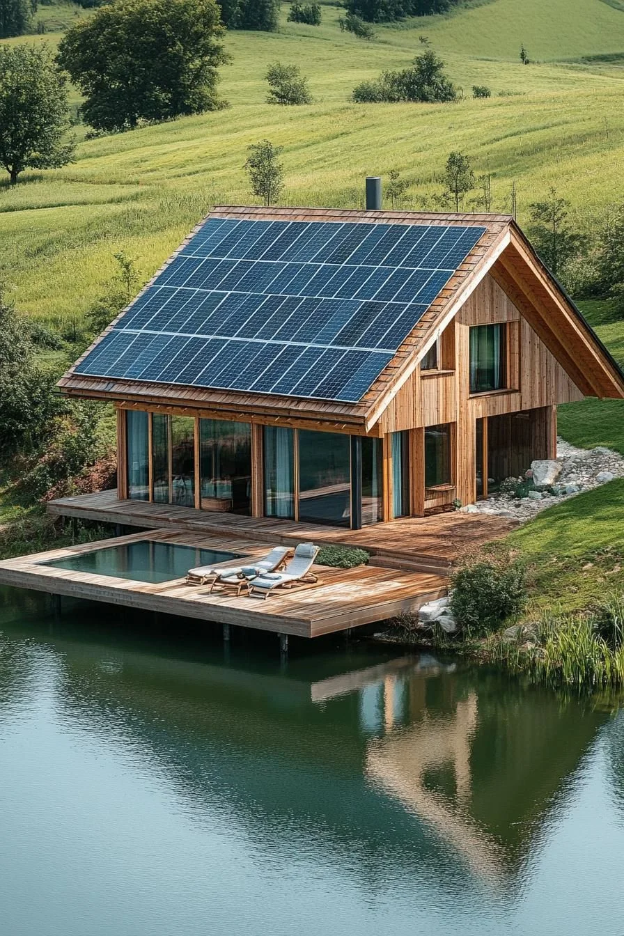 Solar-Powered Timber Cabin Living - photo 2