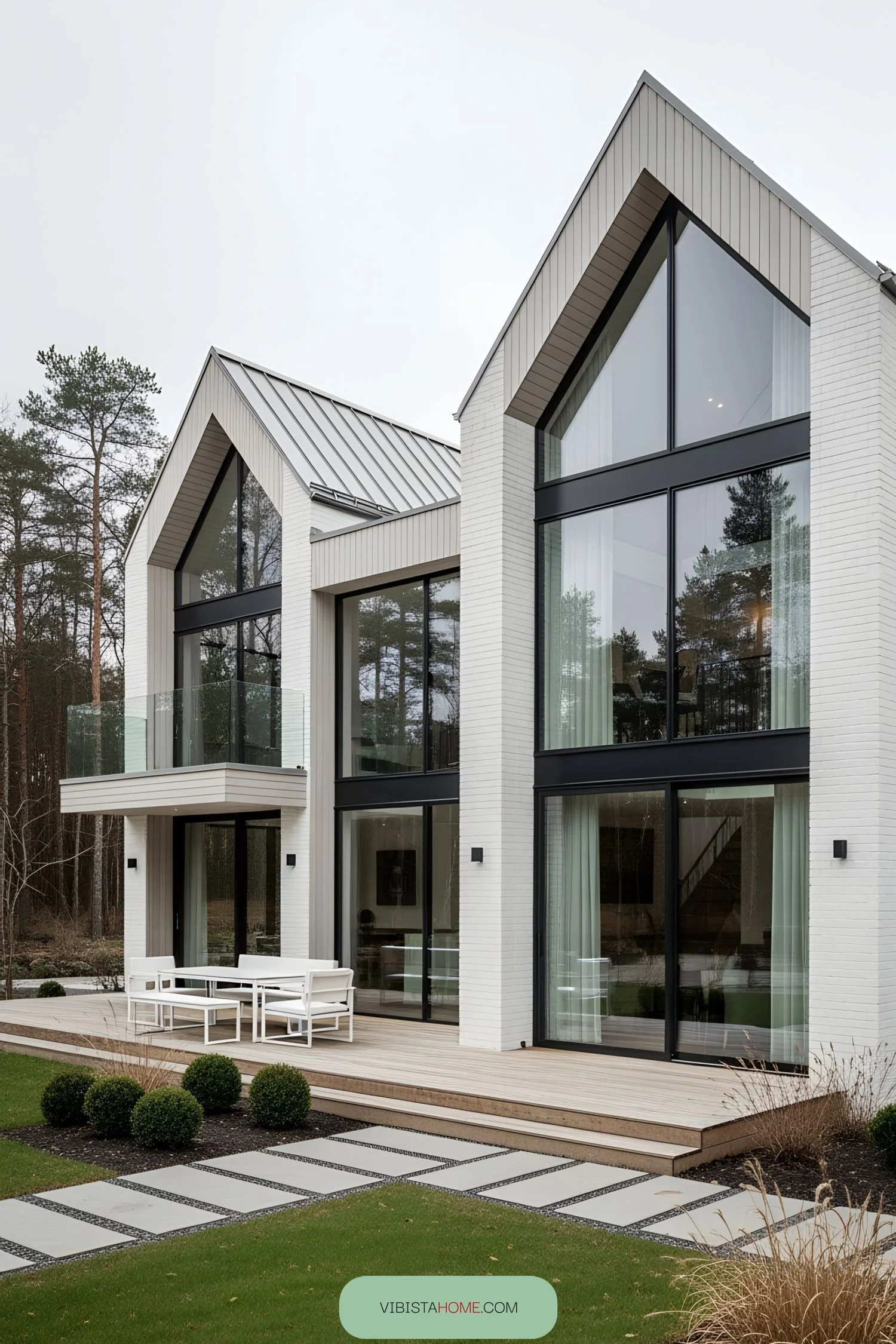 Gabled Rooflines Take Center Stage in Nordic Design