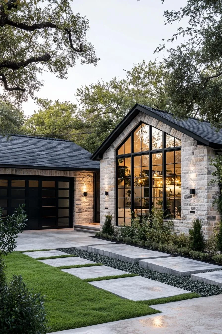A Stone Haven Nestled Among Trees