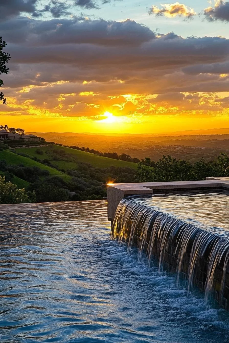 Pool With a Built-In Waterfall Feature - photo 4