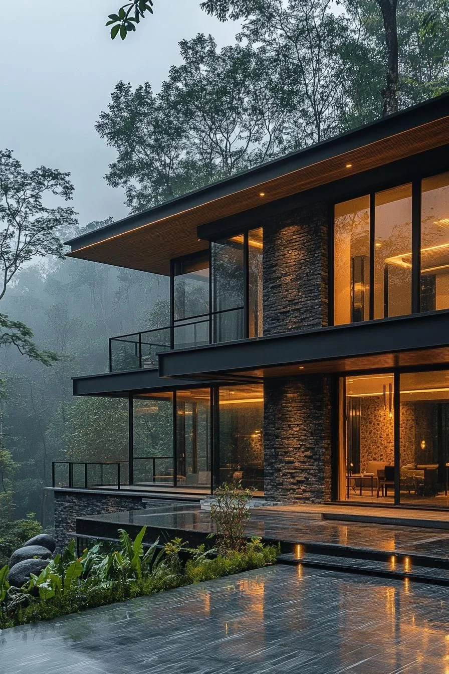An Elevated Thai Home Under Tree Cover