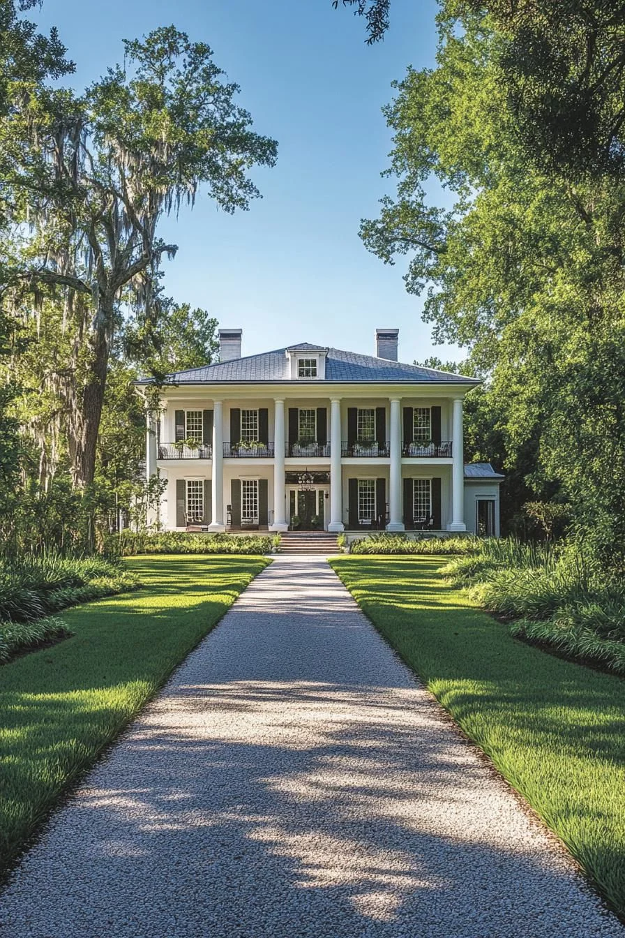 A Colonial Home by the Lawn