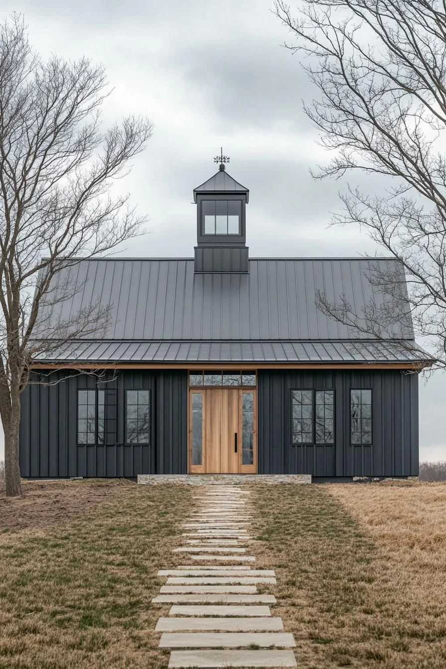 A Metal Barn With Woodsy Character