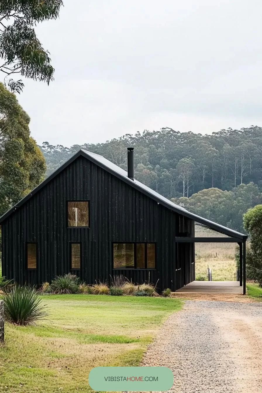 Black Beauty Among Verdant Views