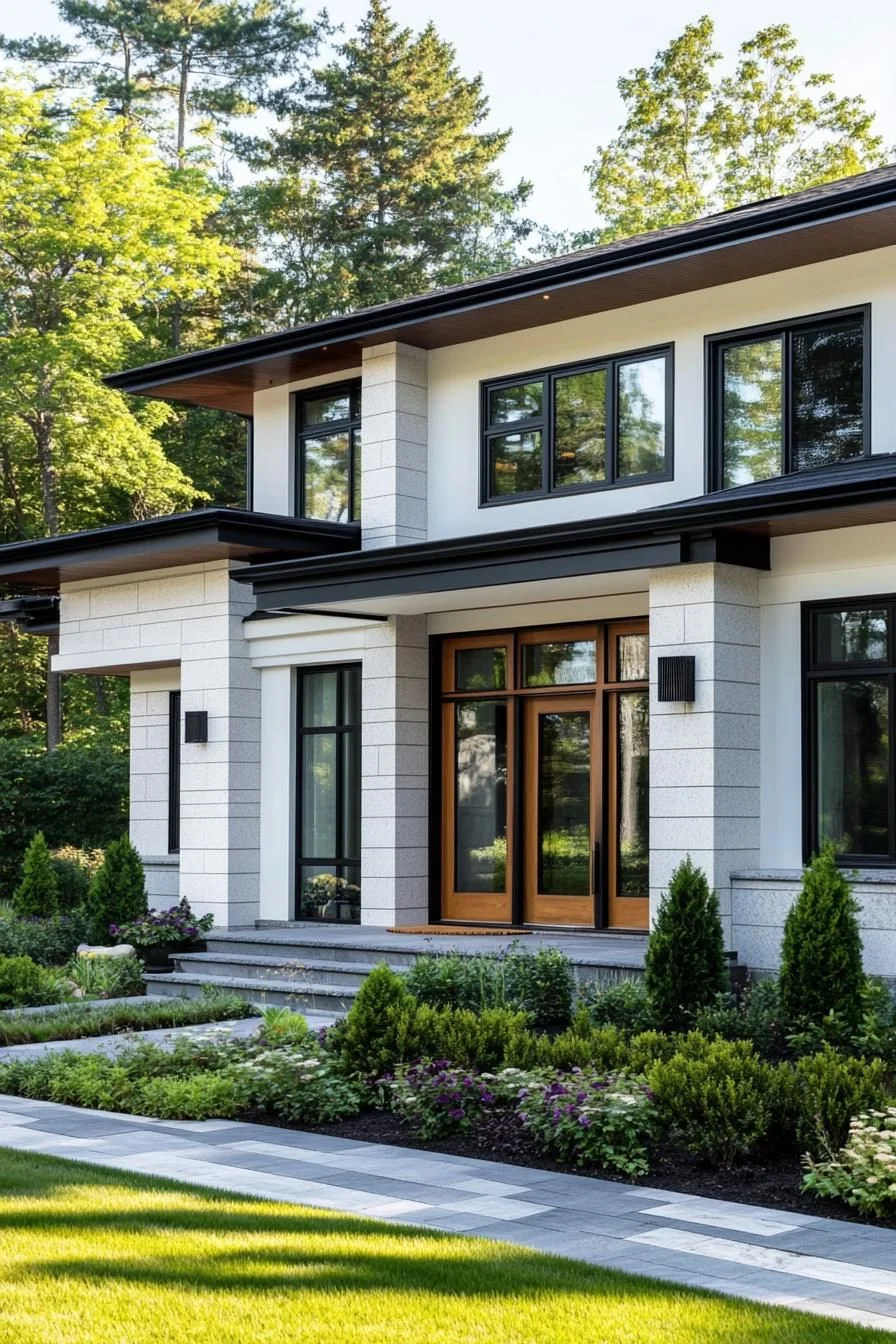 Sleek Modern Abode Nestled Among Trees