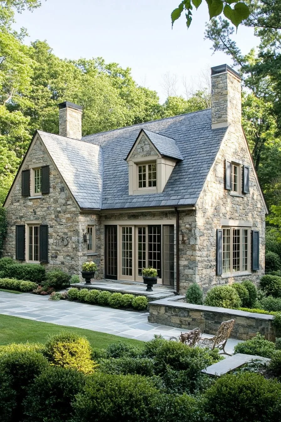 A Stone Cottage With Peekaboo Gables