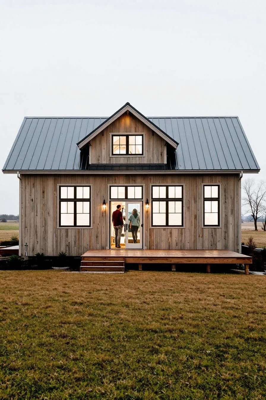 A Wistful Farmhouse Trimmed for Twilight