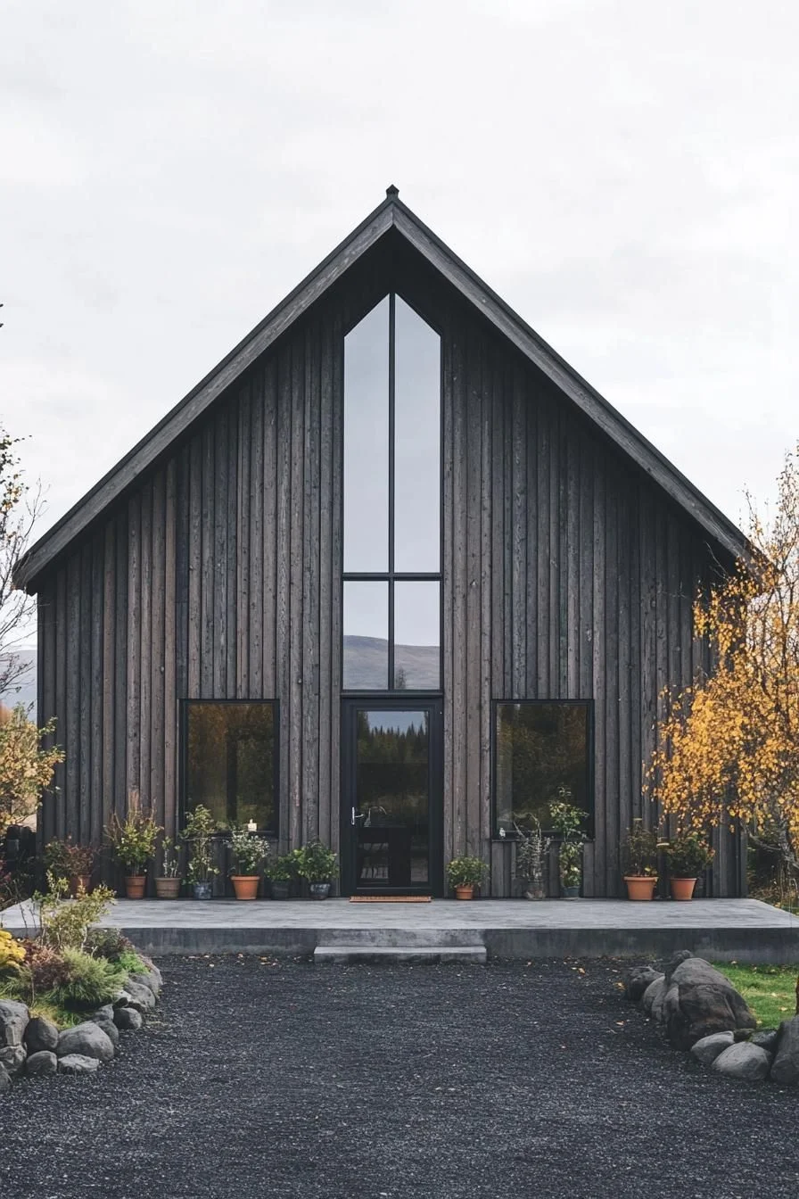 A Striking Peaked Barndominium Design