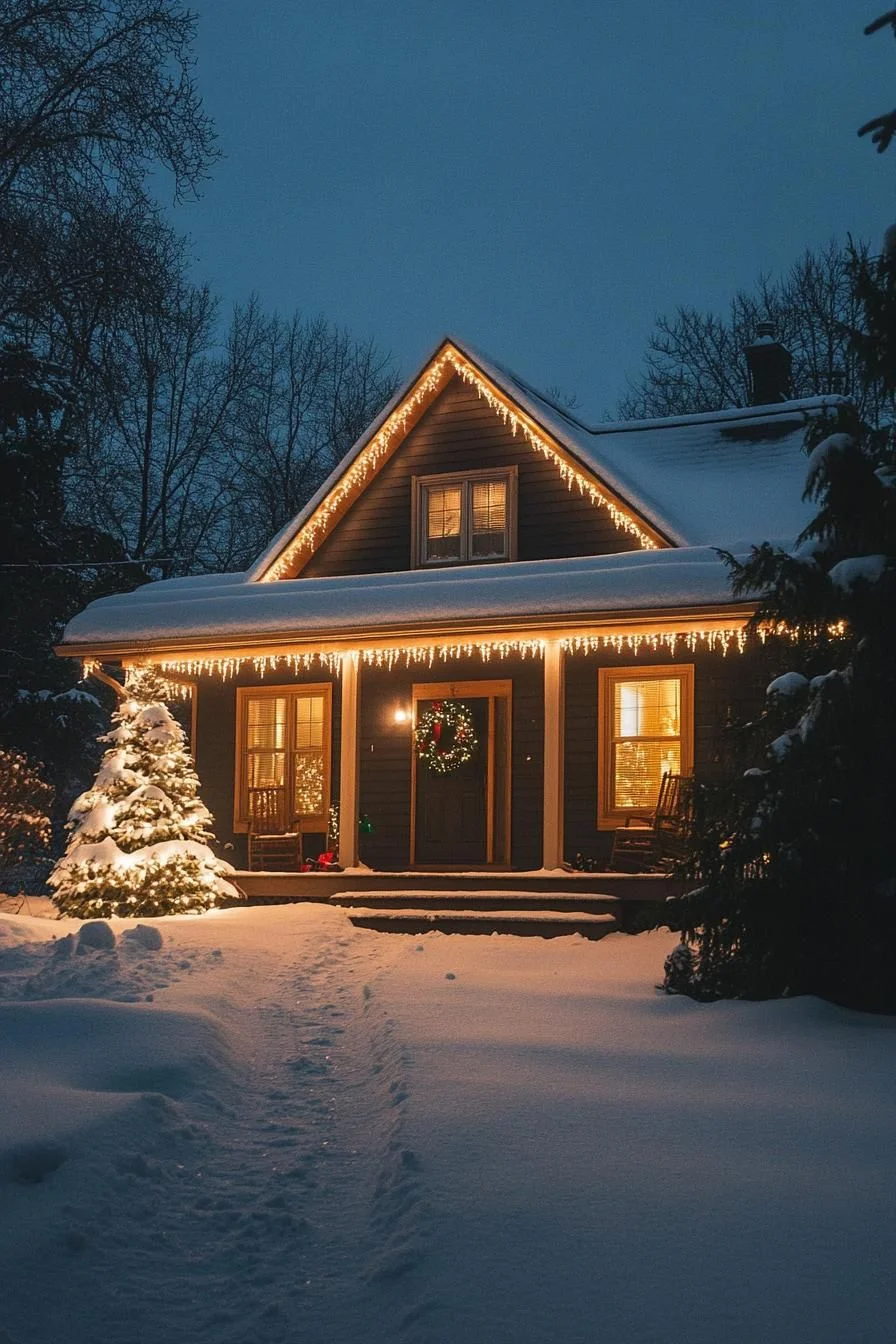 A Cozy Home Set in a Winter Wonderland