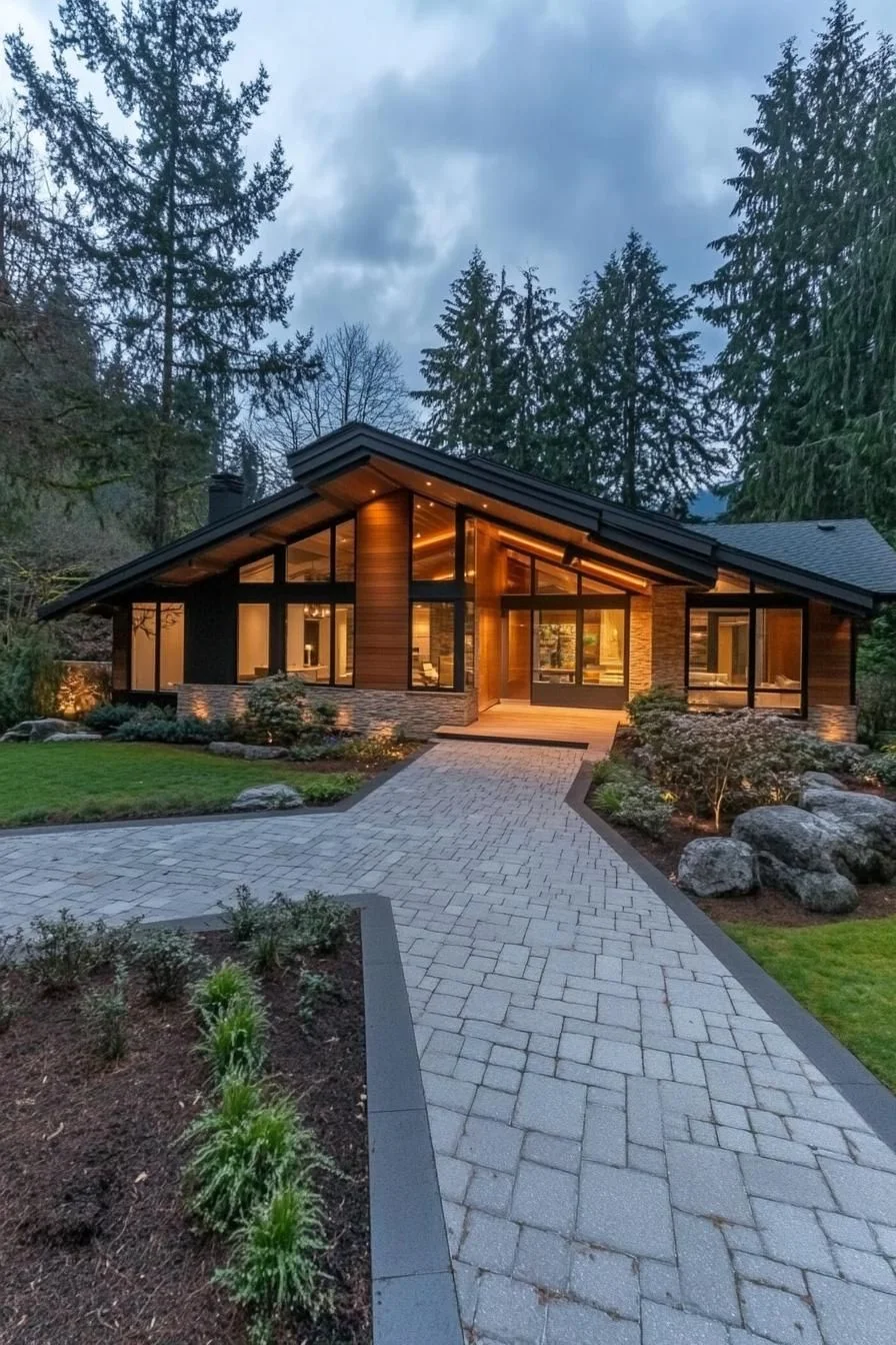 Enchanting Ranch Dwelling with Twilight Glow