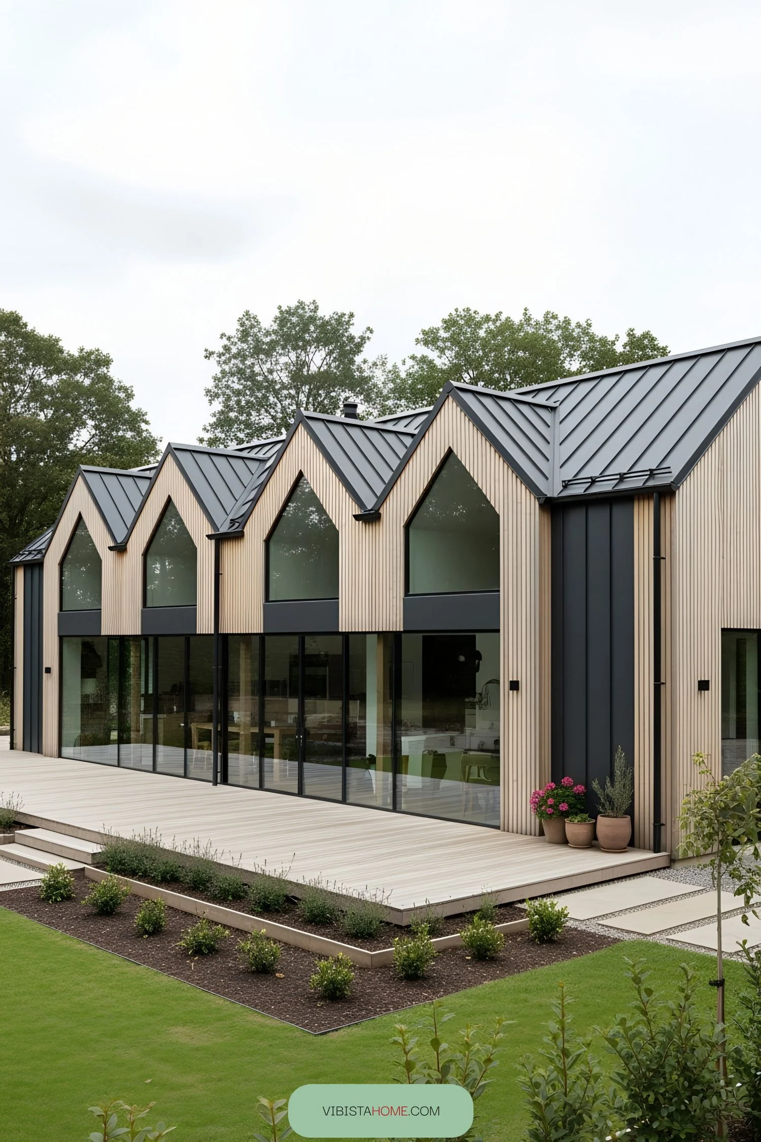 Gabled Rooftops Bring Calm to This Nordic Home