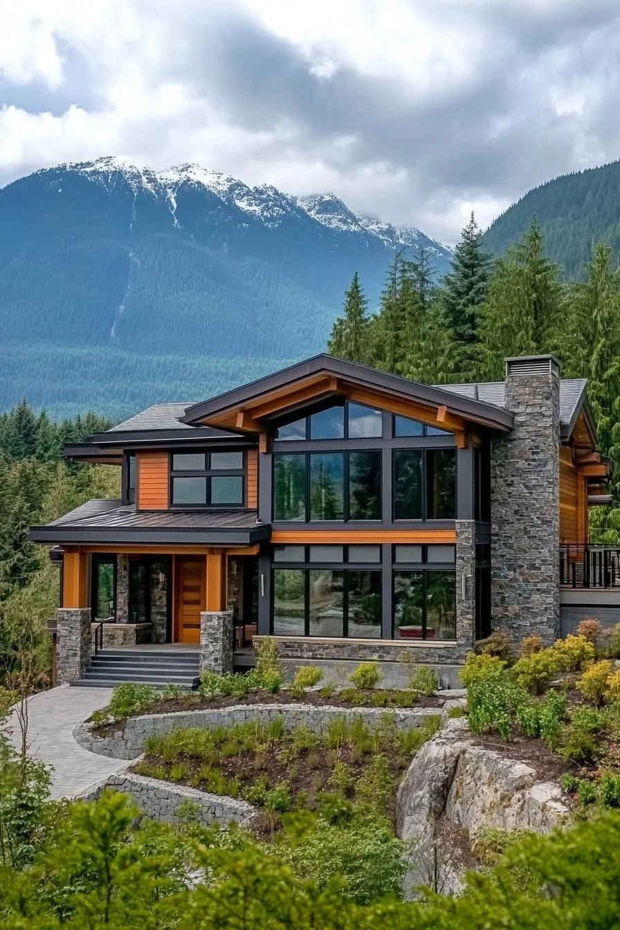 An Evergreen Lodge on High