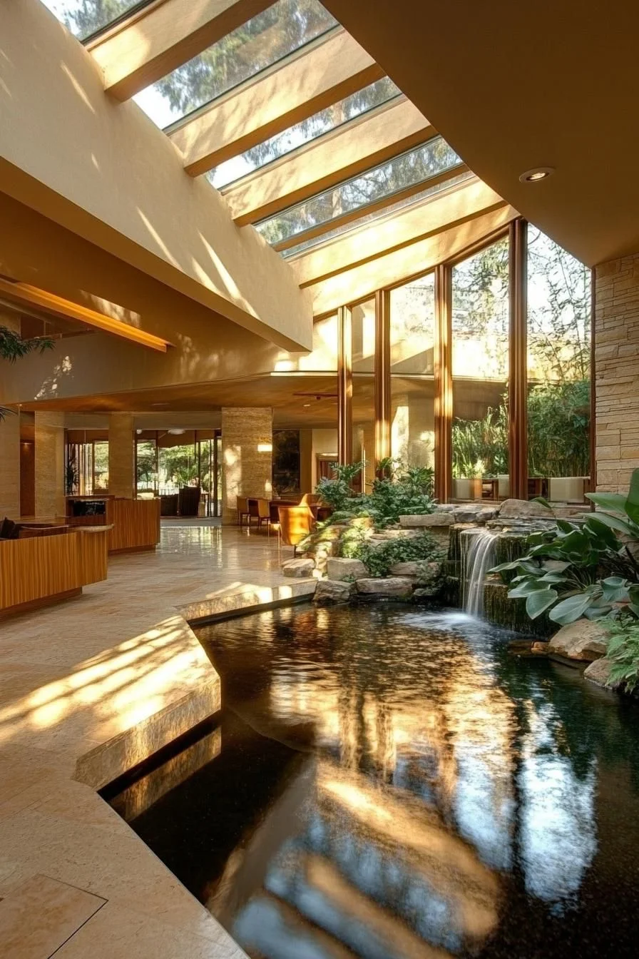 Reflective Rhapsody: An Indoor Lagoon