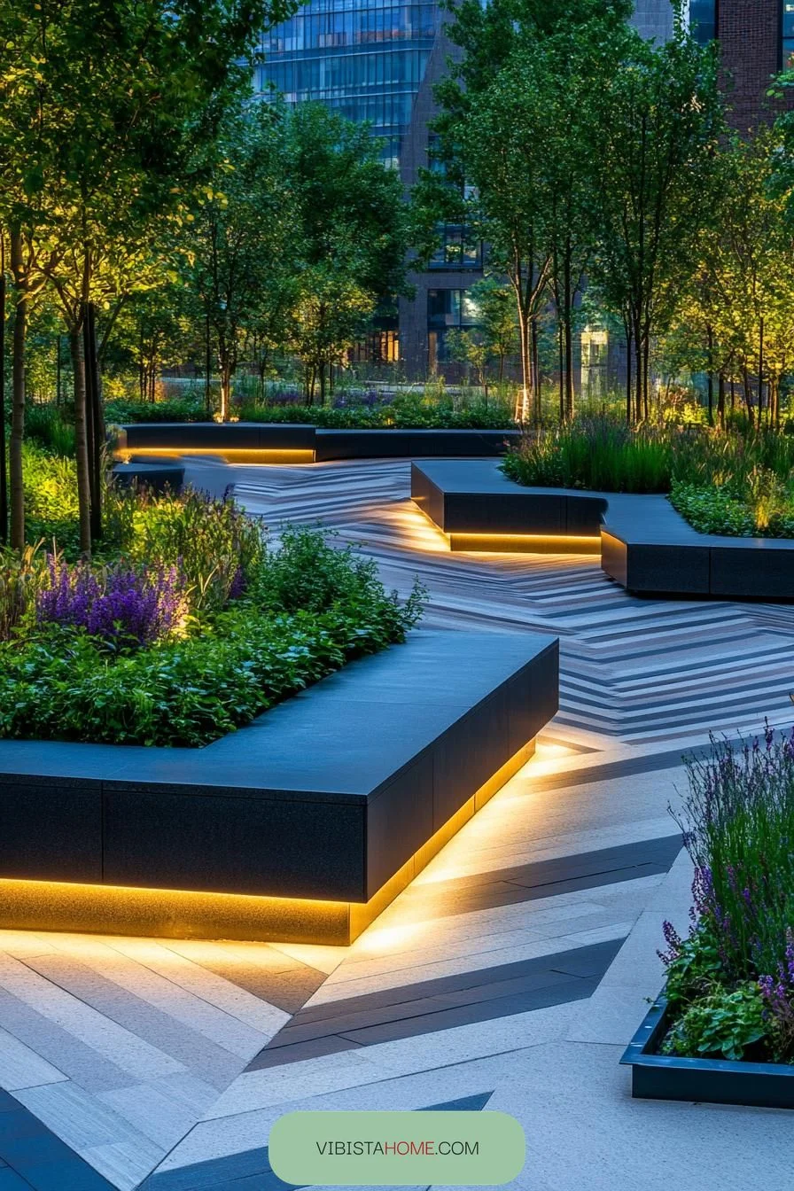 Illuminated Serenity Walkway