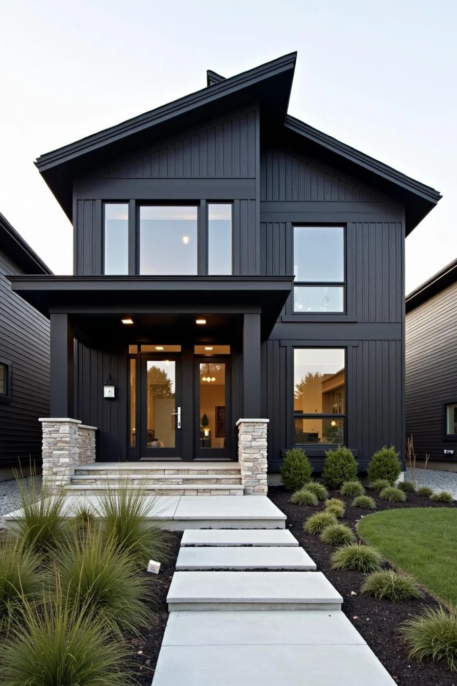 40 Black Contemporary Houses Full of Elegance and Drama